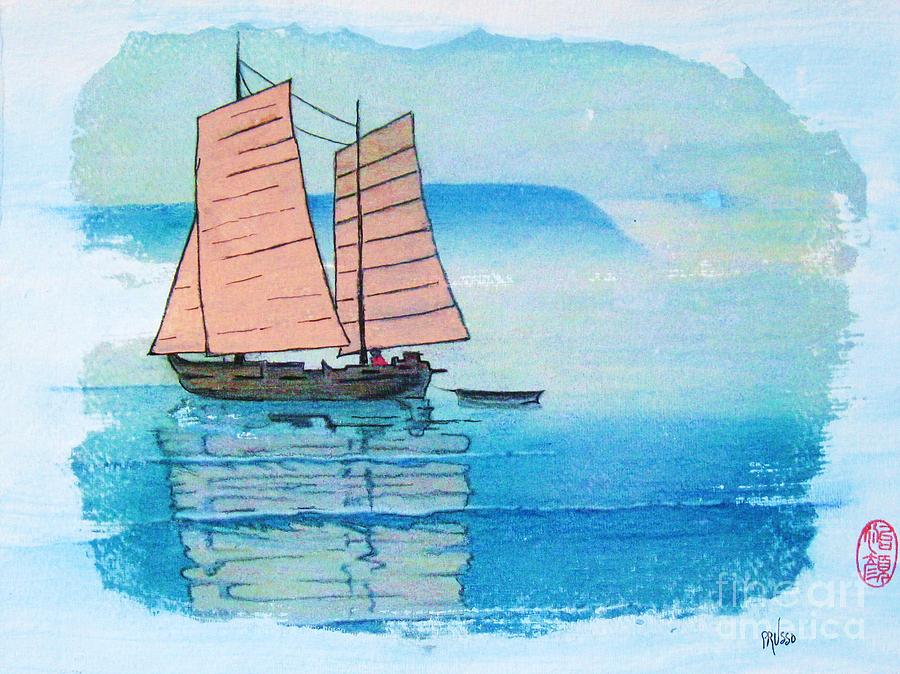 Haiphong Harbor Painting by Thea Recuerdo