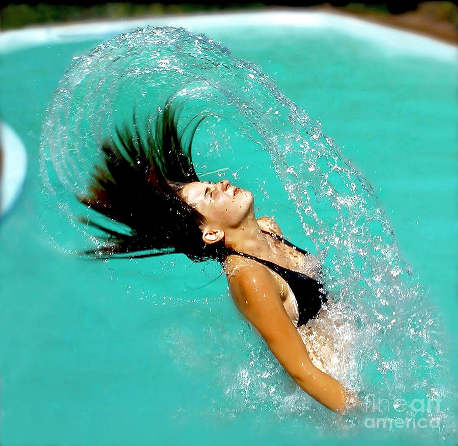 Summer Photograph - Hair Fling by Kaye Menner