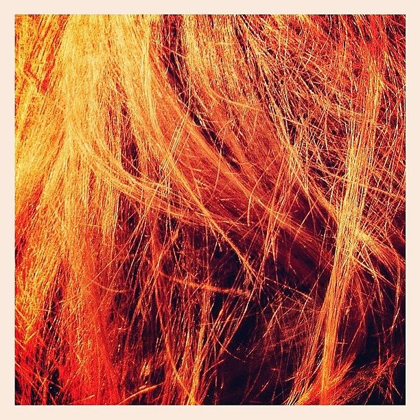 Summer Photograph - #hair #sun #orange #summer #bronze by Vassilis Valimitis
