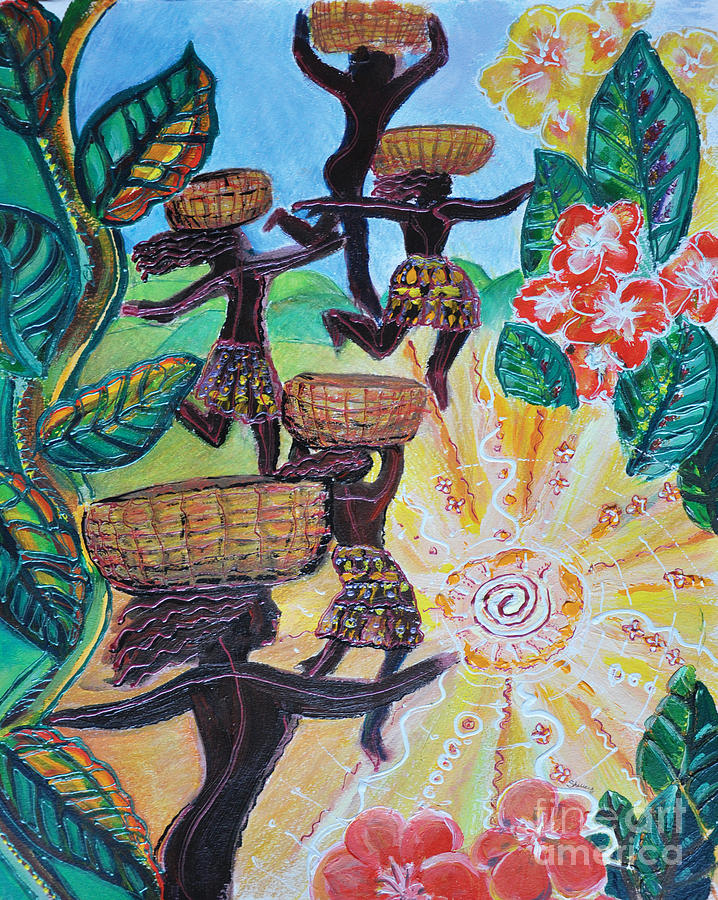 Haiti Reaquake Painting by Shelley Myers