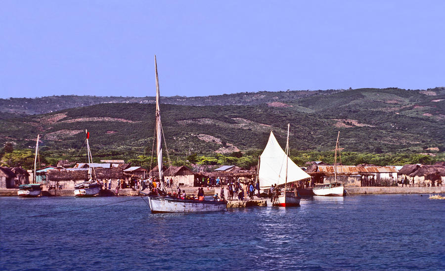 Haiti's Gonave Island Sails Photograph by Johnny Sandaire