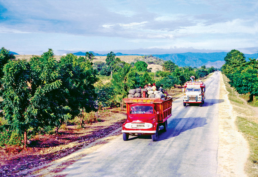 Mountain Photograph - Haitis Transportation by Johnny Sandaire
