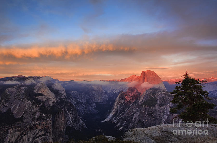 Half Dome at Sunset Photograph by Susan Gary
