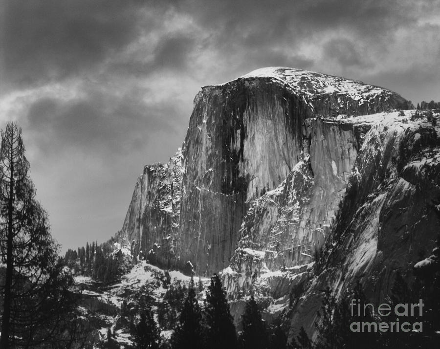 Half Dome Black and White Photograph by Jim And Emily Bush