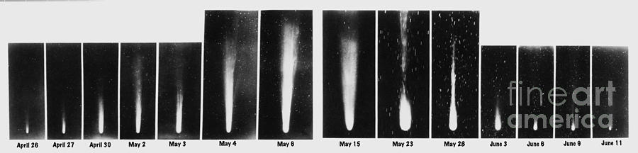 Science Photograph - Halleys Comet, 1910 by Science Source
