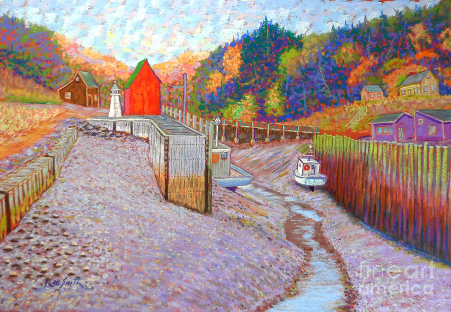 Halls Harbour  Pastel by Rae  Smith PSC