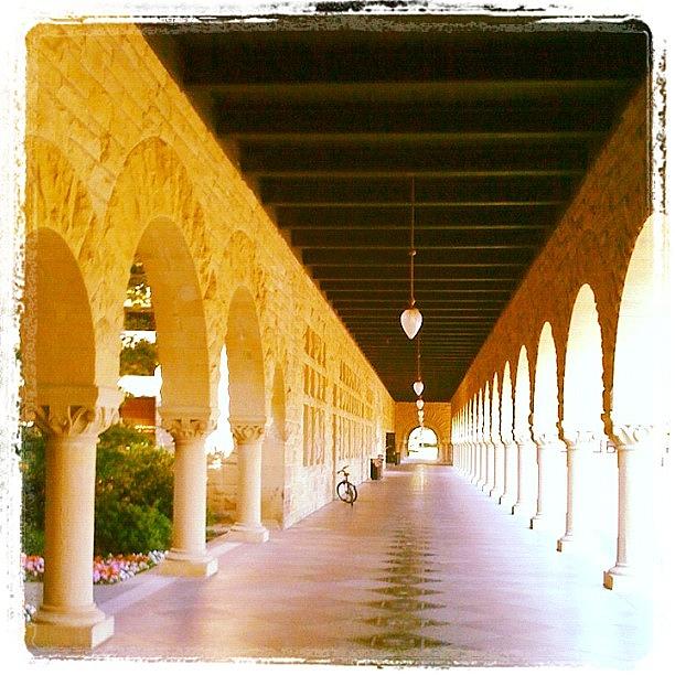 Stanford University Photograph - Halls Of Learning - Stanford University by Anna Porter