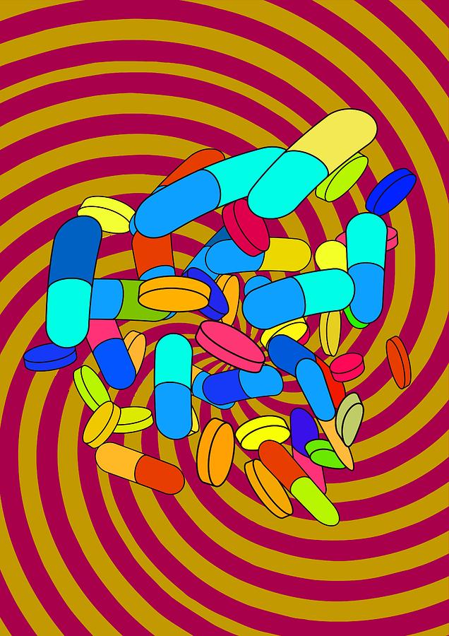 trippy drug drawings
