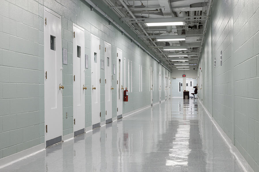 Hallway And Prison Cells Observation Photograph by Roberto Westbrook ...