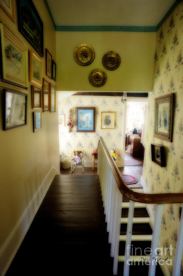 Hallway in home of Anna Jarvis Photograph by Dan Friend