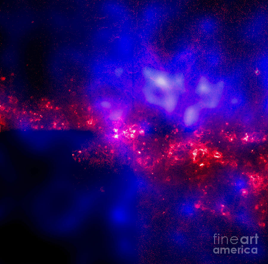 Halo Around Galaxy Ngc 4631 Photograph by NASA  Science Source