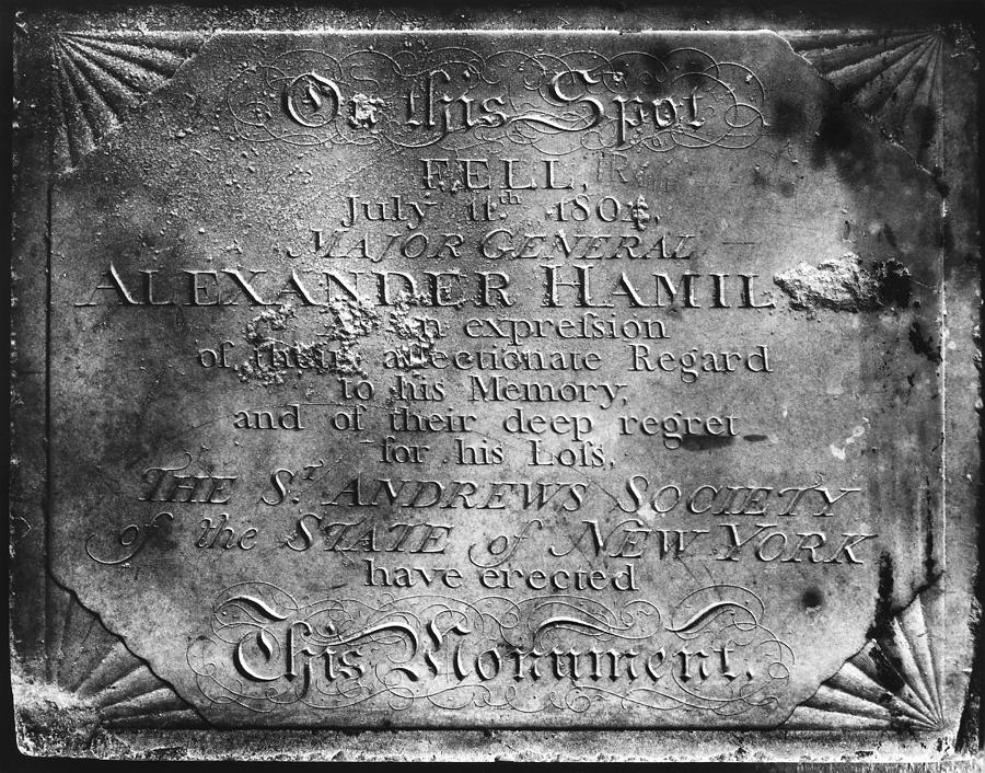 Hamilton: Death, 1804 Photograph by Granger