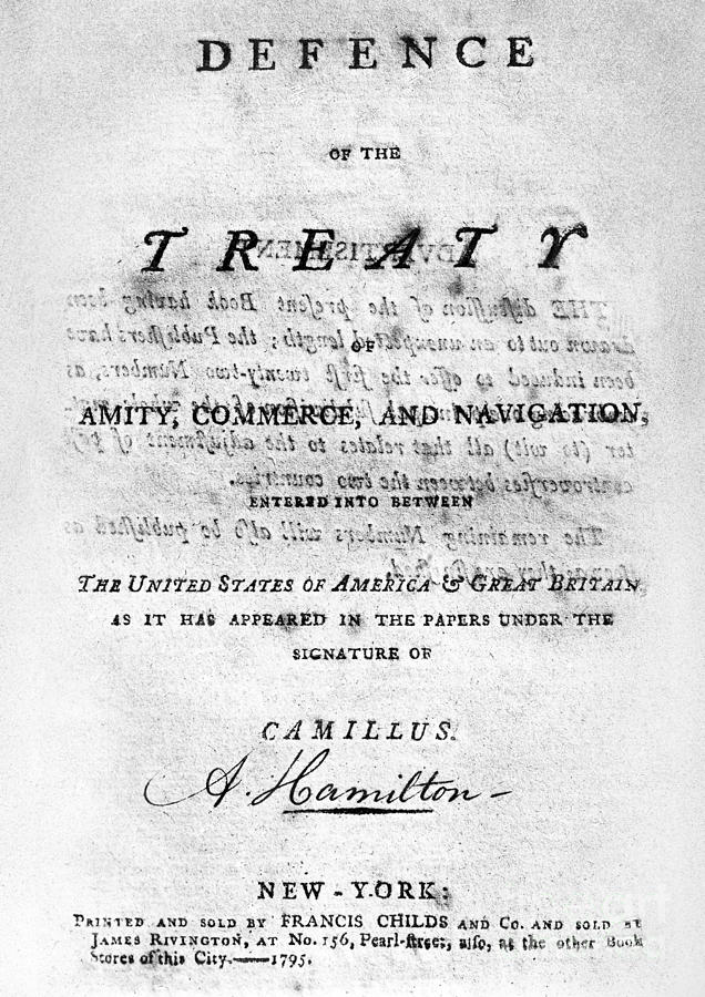 Hamilton: Essay, 1795 Photograph by Granger