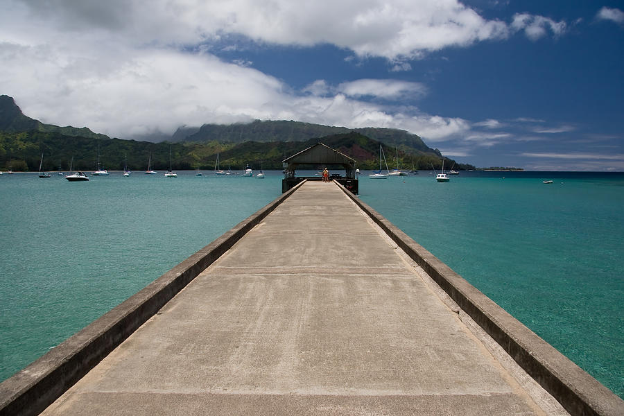 Hanalei Pier Photograph by Roger Mullenhour