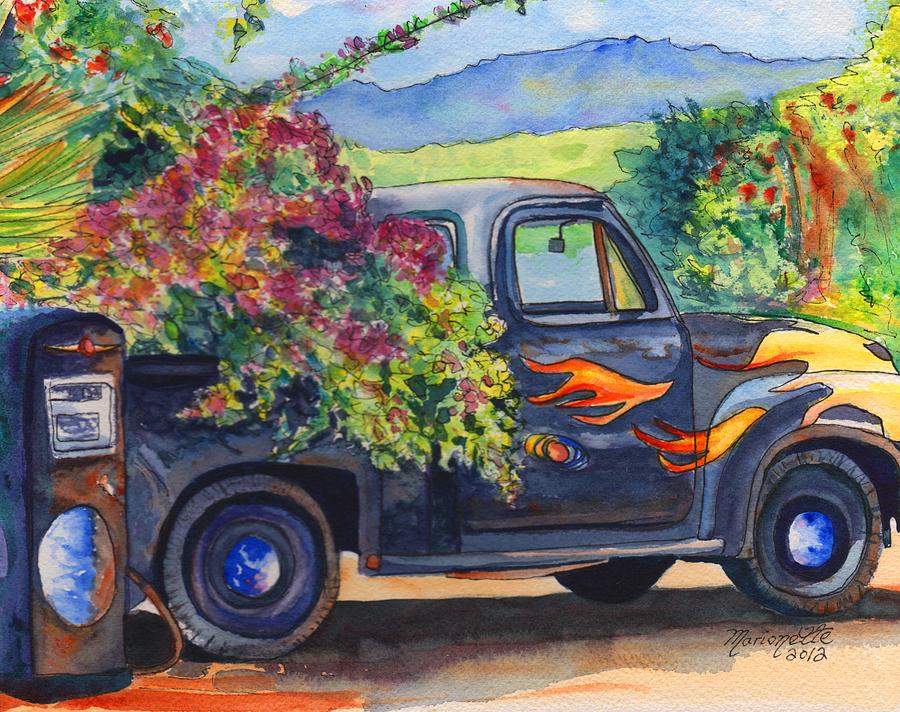 Hanapepe Truck Painting by Marionette Taboniar