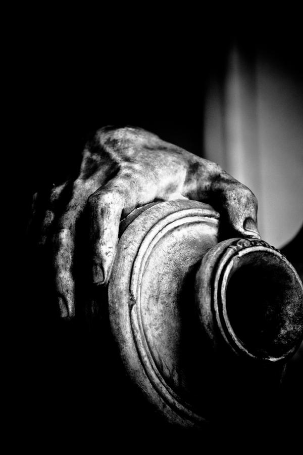 Vase Photograph - Hand and Vessel by Hakon Soreide