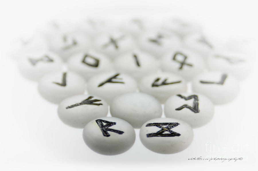 Handmade Runes Photograph by Vicki Ferrari
