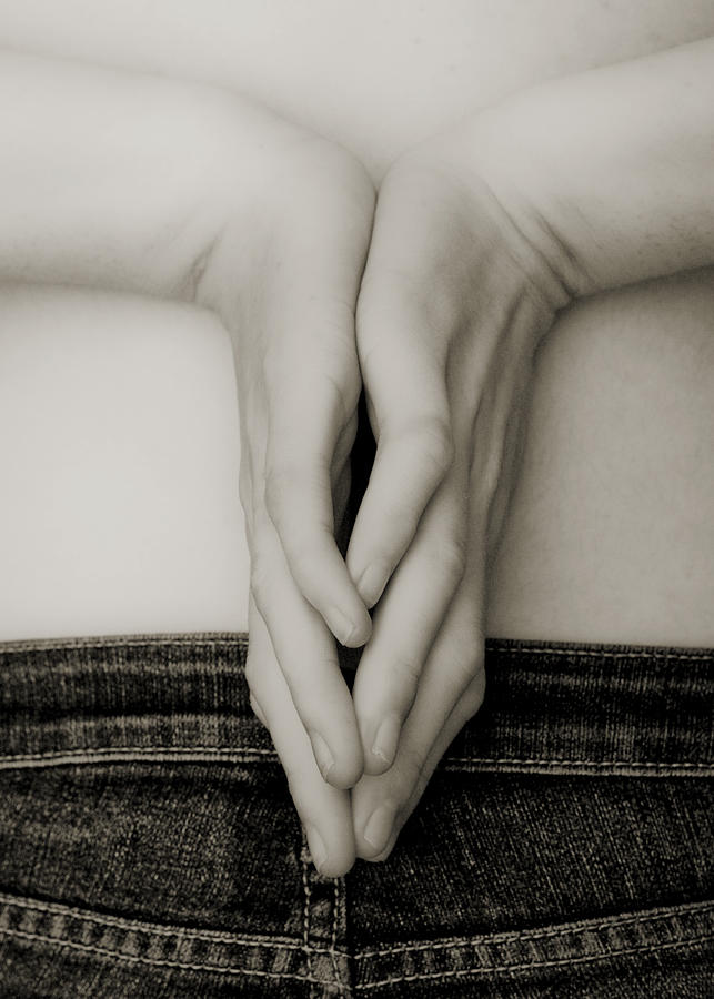 Hands And Jeans Photograph by Christopher Kulfan