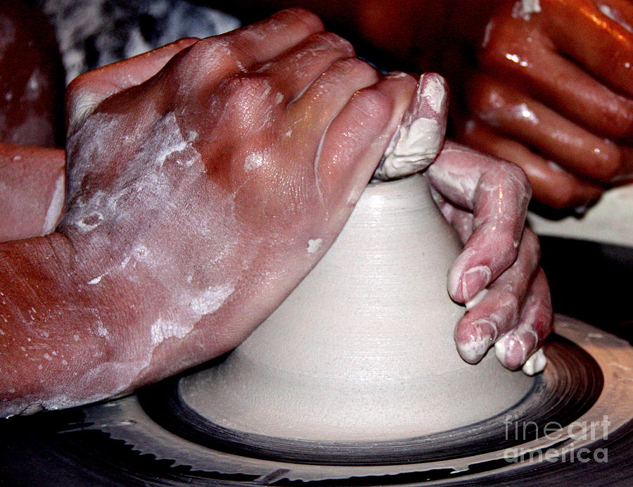 Hands in Clay Photograph by C Nakamura