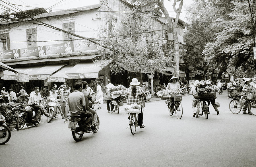 The Vibrant Old Quarter Of Hanoi In Vietnam Photograph by Shaun Higson
