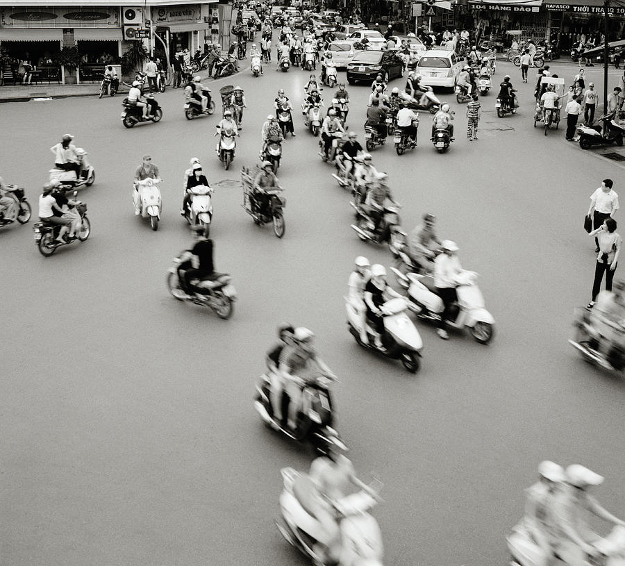 Hanoi Traffic Photograph by Shaun Higson