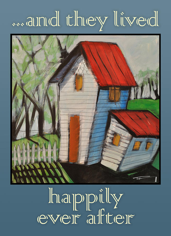 Happily Ever After White Picket Painting by Tim Nyberg