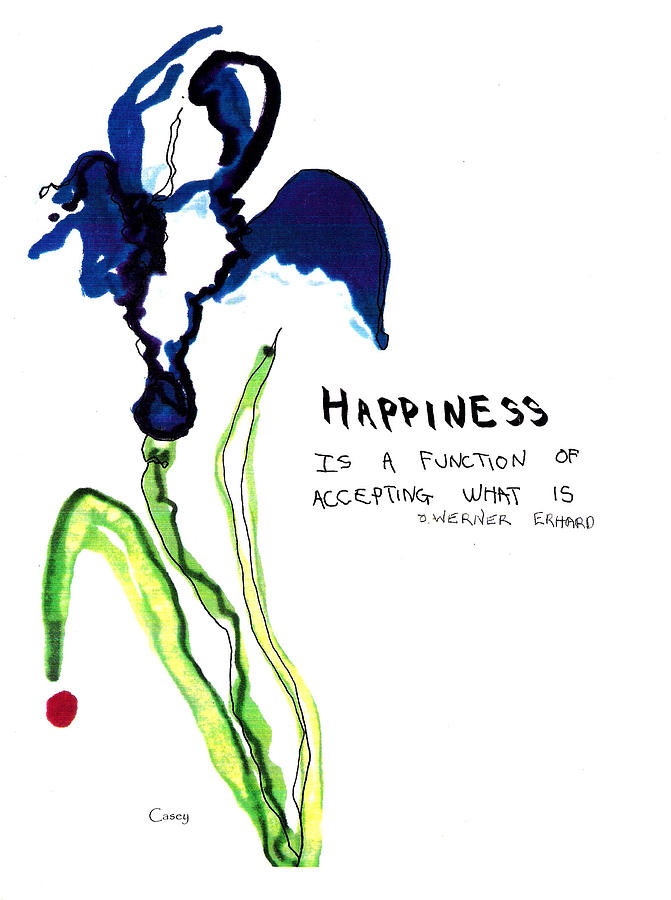 Happiness Drawing by Casey Shannon