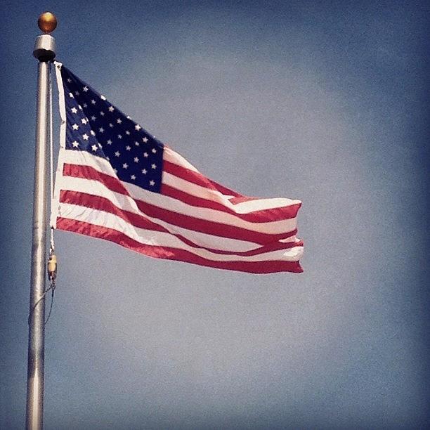 Flag Photograph - Happy 4th by Patsy Smith