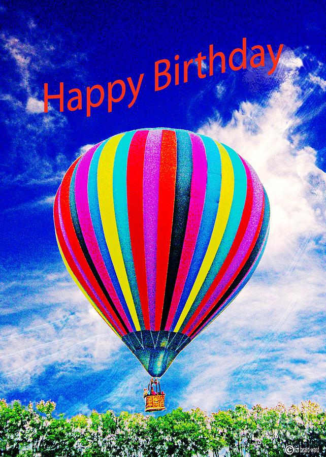 Balloon Photograph - Happy Birthday by Lizi Beard-Ward
