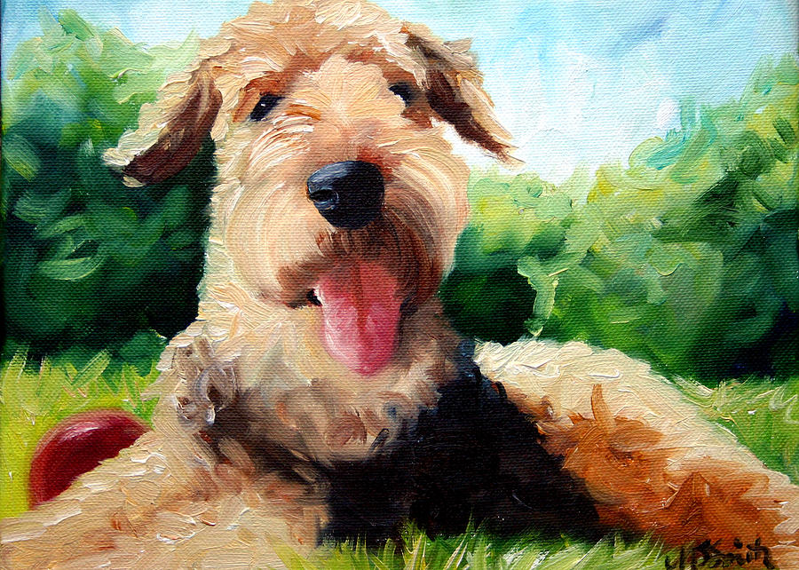 Animal Painting - Happy Dale by Mary Sparrow