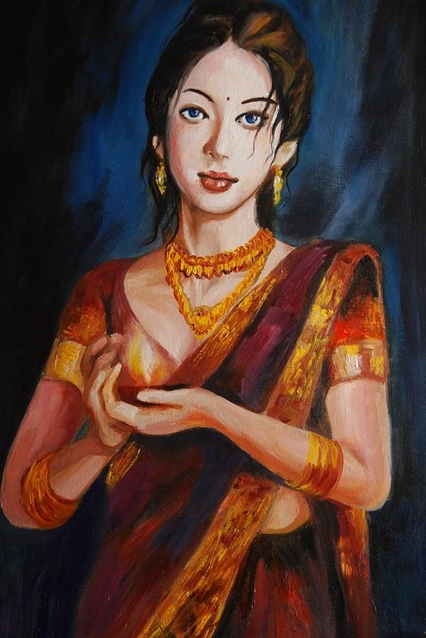Happy Diwali Painting by Parag Pendharkar