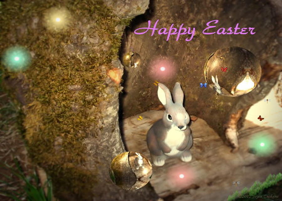 Happy Easter  Photograph by Joyce Dickens