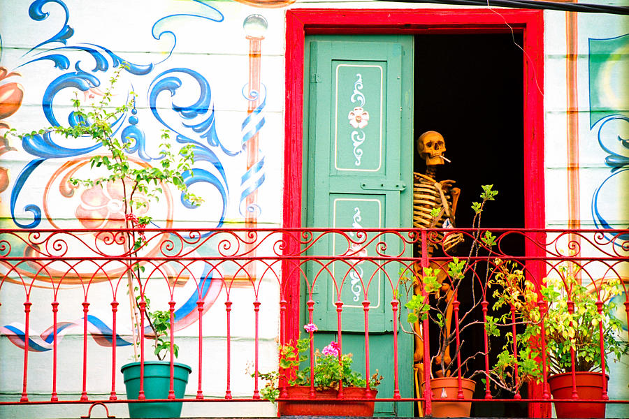 Skeleton / Doorway Photograph by Claude Taylor