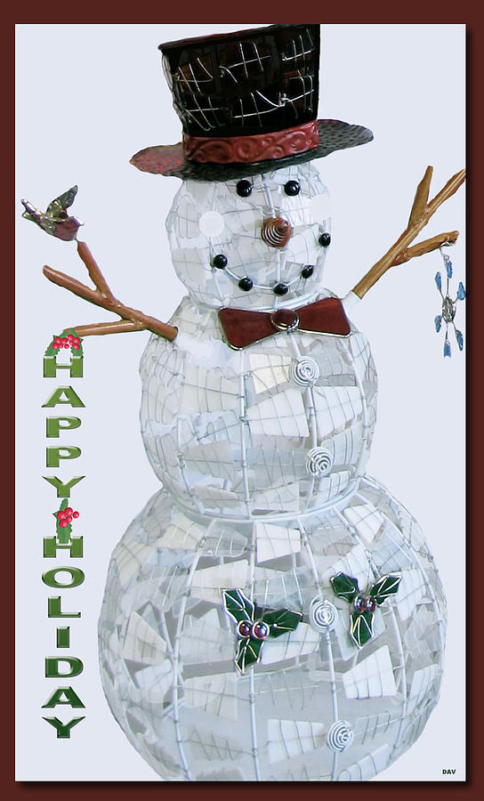 Happy Holiday Snowman Photograph by Debra     Vatalaro