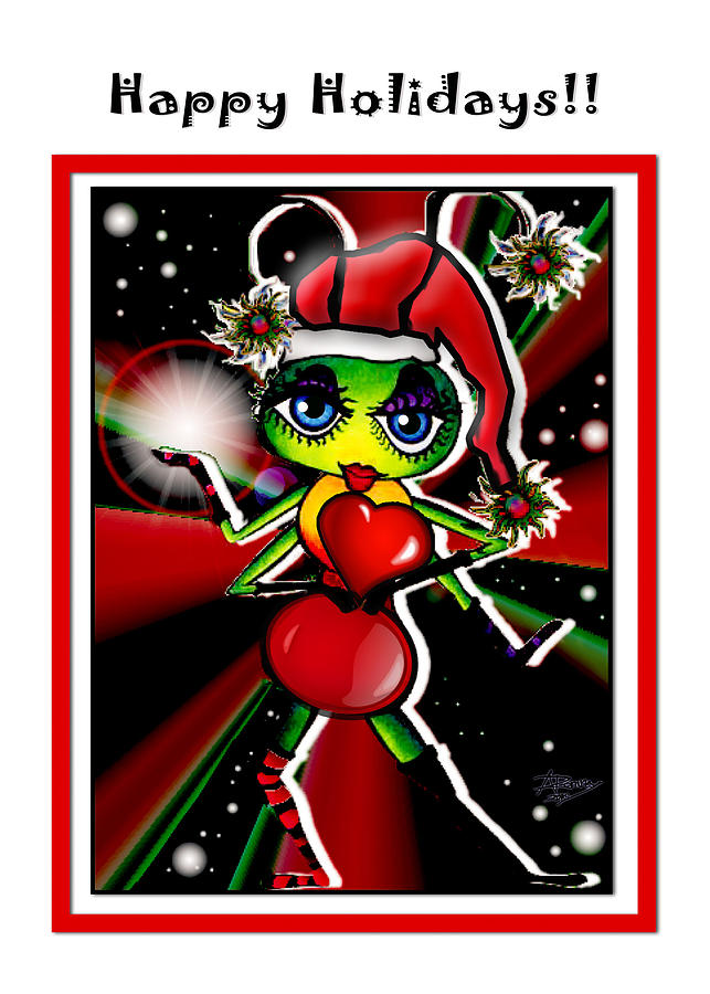Happy Holidays With Love Digital Art by Atheena Romney
