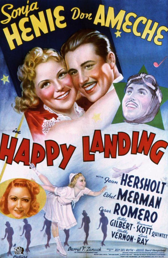 Happy Landing, Sonja Henie, Don Ameche Photograph by Everett - Fine Art ...