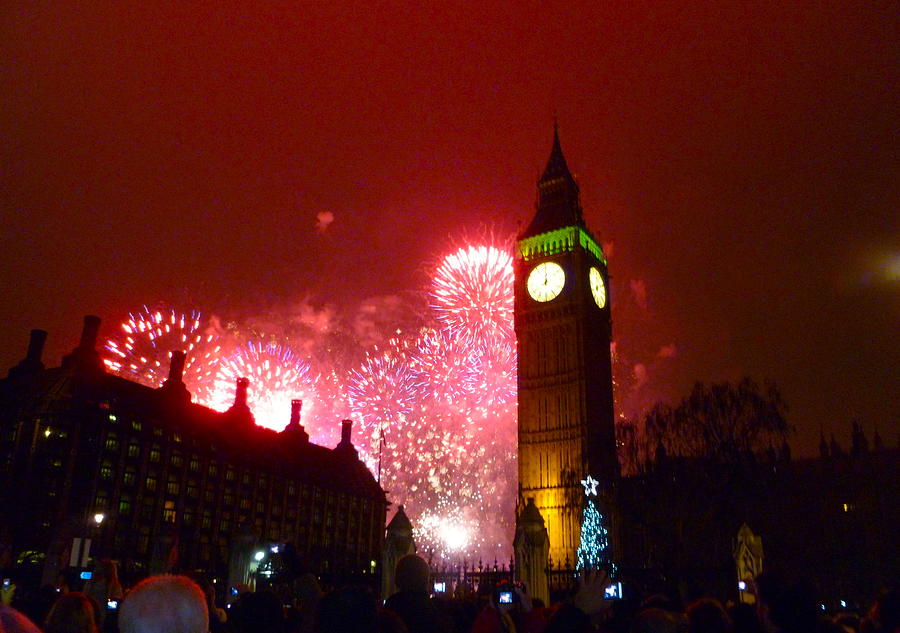 Happy New Year London Photograph by Yvonne Ayoub