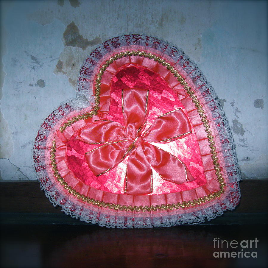 Pink Heart Photograph - Happy Valentines Day  by Nancy Patterson
