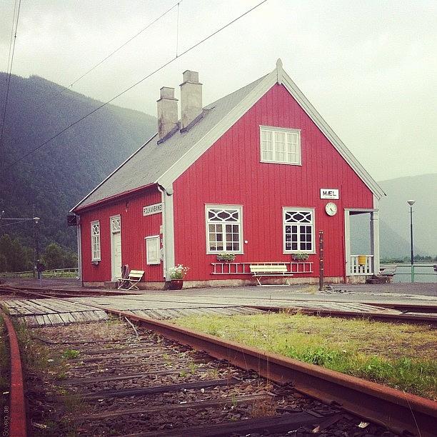 Mountain Photograph - Happy W/e! ❤  #tracks #rjukanbanen by Solveig Lae