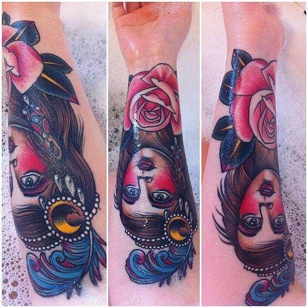 Tattoo Photograph - Happy With How Well Shes Healed #girl by Zoe Elliott