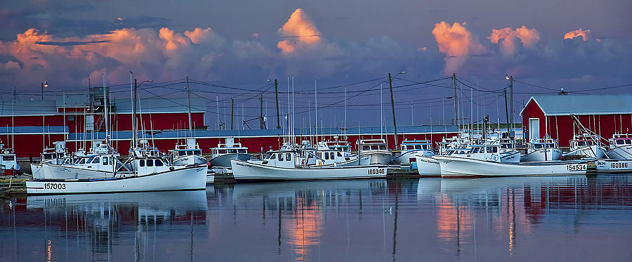 Harbor at Sunset on Prince Edward Island Photograph by Randall Nyhof