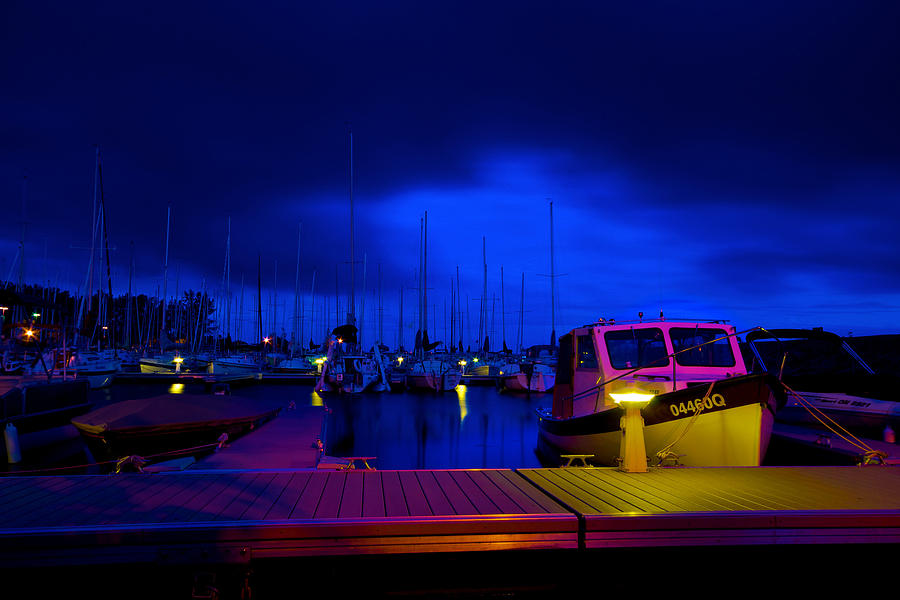 Harbor nights Photograph by Prince Andre Faubert