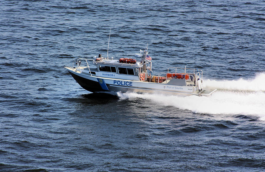 Seattle Photograph - Harbor Police by Kristin Elmquist