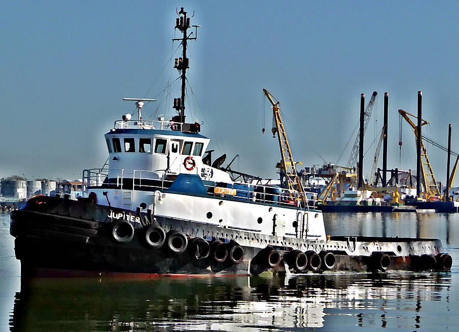 Boat Photograph - Harbor Tug by John Collins