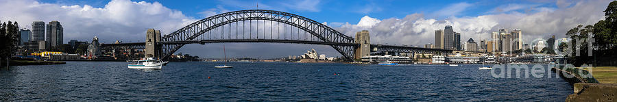 Harbour Bridge Panorama Photograph by Fran Woods