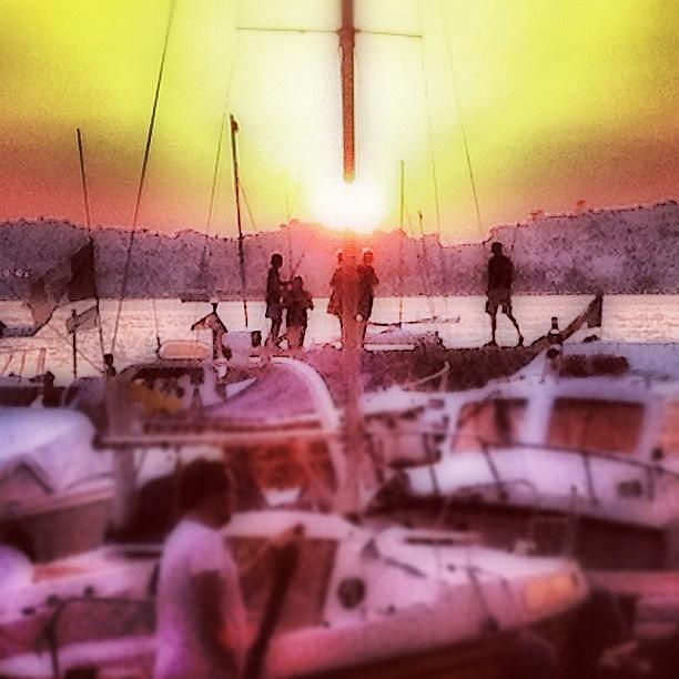 Sunset Photograph - Harbour, Elba Island by Ilaria Agostini