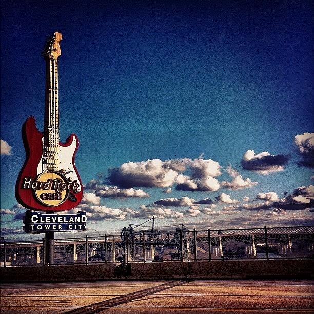 Bridge Photograph - Hard Rock Guitar by Matthew Barker