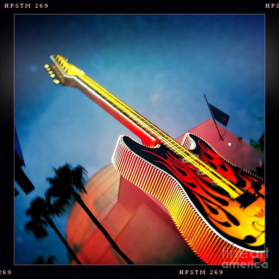Music Photograph - Hard Rock Guitar by Nina Prommer