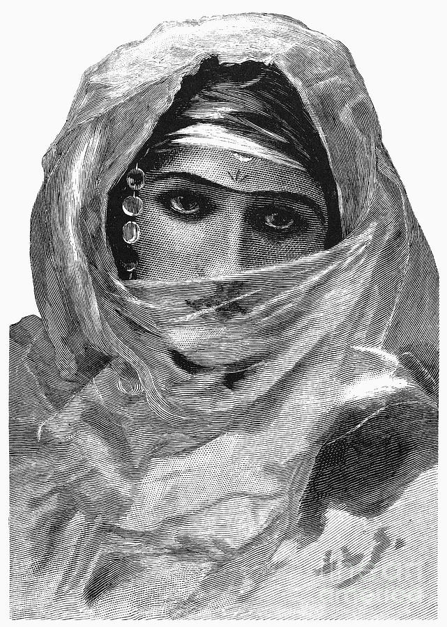 Portrait Photograph - HAREM WOMAN, 19th CENTURY by Granger