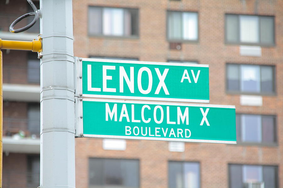 Harlem Street Sign Photograph by Terry Wallace